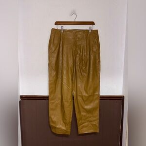 A New Day | Tan Pleather Pants